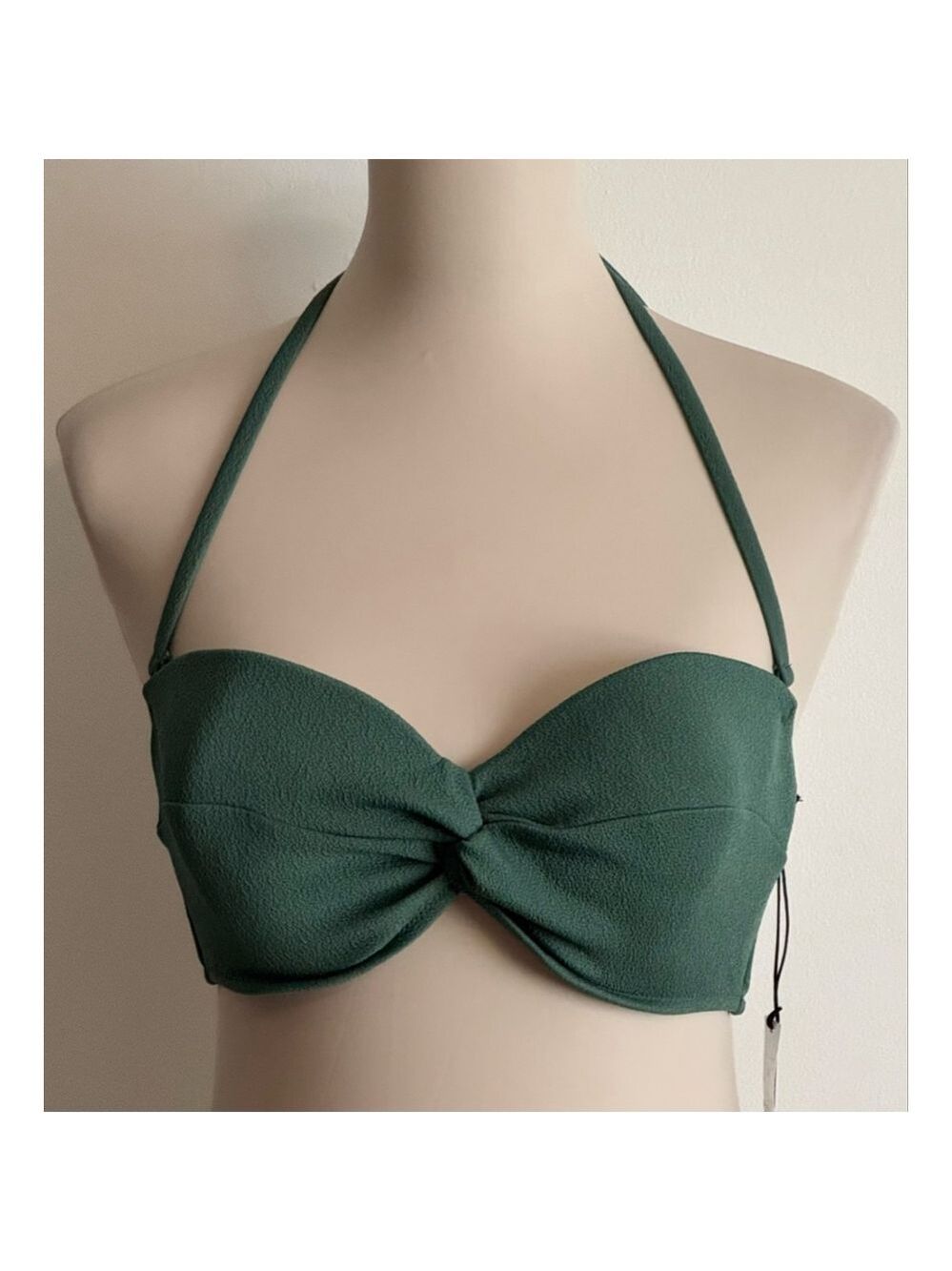 Women's Shade & Shore Green Bikini Tops 34DD, 36C